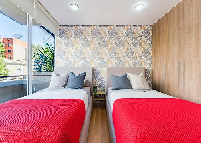 Apartment Trendy La Roma With Parking & Patio