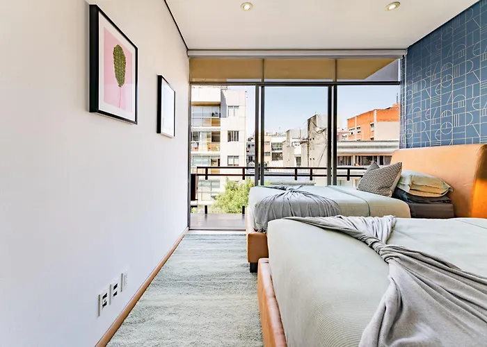 Trendy La Roma With Parking & Patio Apartment *