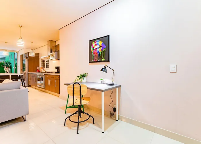 Apartment Trendy La Roma With Parking & Patio