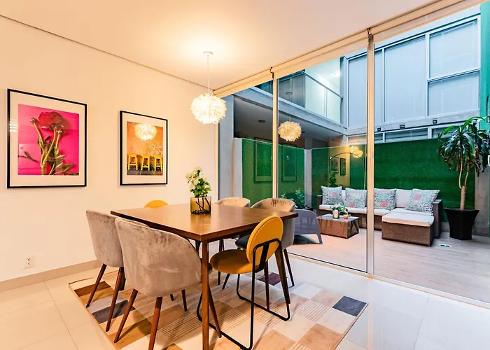 Apartment Trendy La Roma With Parking & Patio